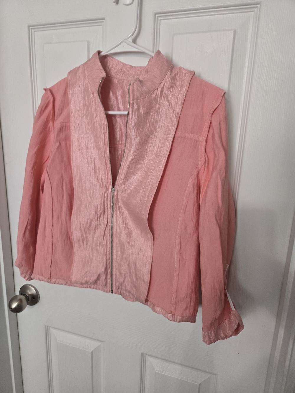 Ruby Rd. Pink Lightweight Zip-Front Jacket - Picture 3 of 7